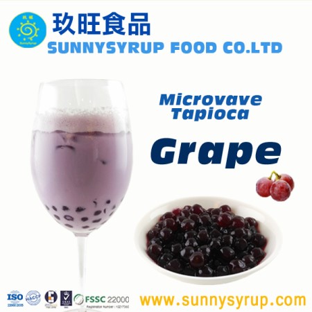 Frozen Microwave Grape Flavour Tapioca Pearl - MTP09